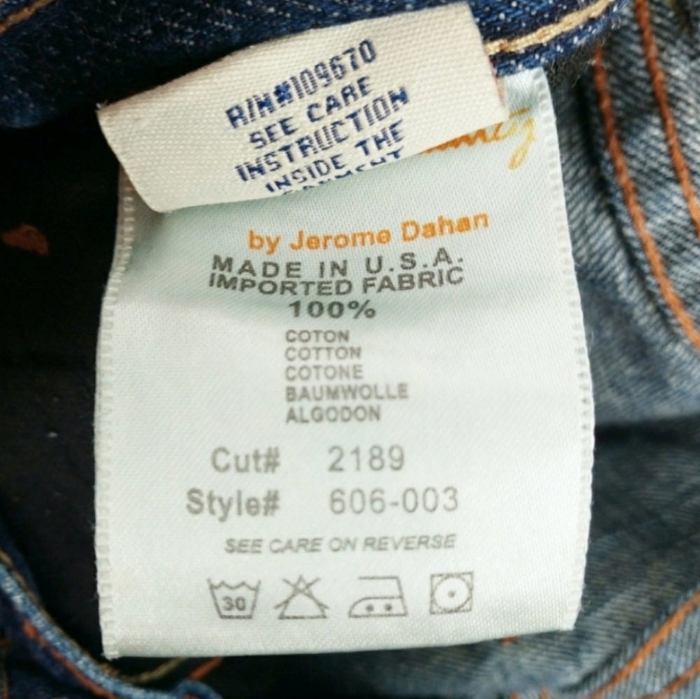 Citizens of Humanity Evans Relaxed Button Fly 606 Dark Wash Men's Size 30 - Picture 6 of 7